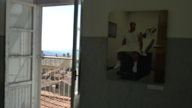 “View of installation in the ancient hospital, Cortona”