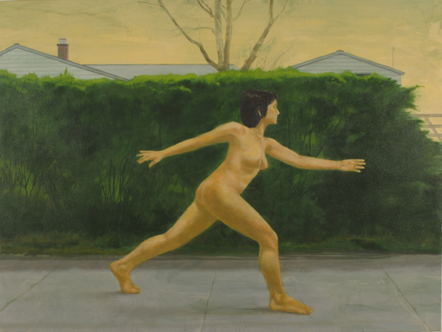 Ron Kroutel - Naked Striding Woman