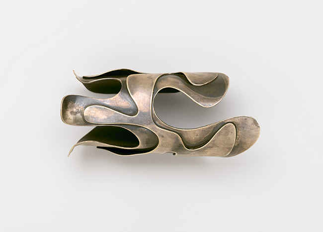 Art Smith (American, 1917-1982). Lava Bracelet, designed circa 1946. Silver, 2 12 x 2 58 x 5 34 in. (6.4 x 6.7 x 14.6 cm). Brooklyn Museum, Gift of Charles L. Russell, 2007.61.16