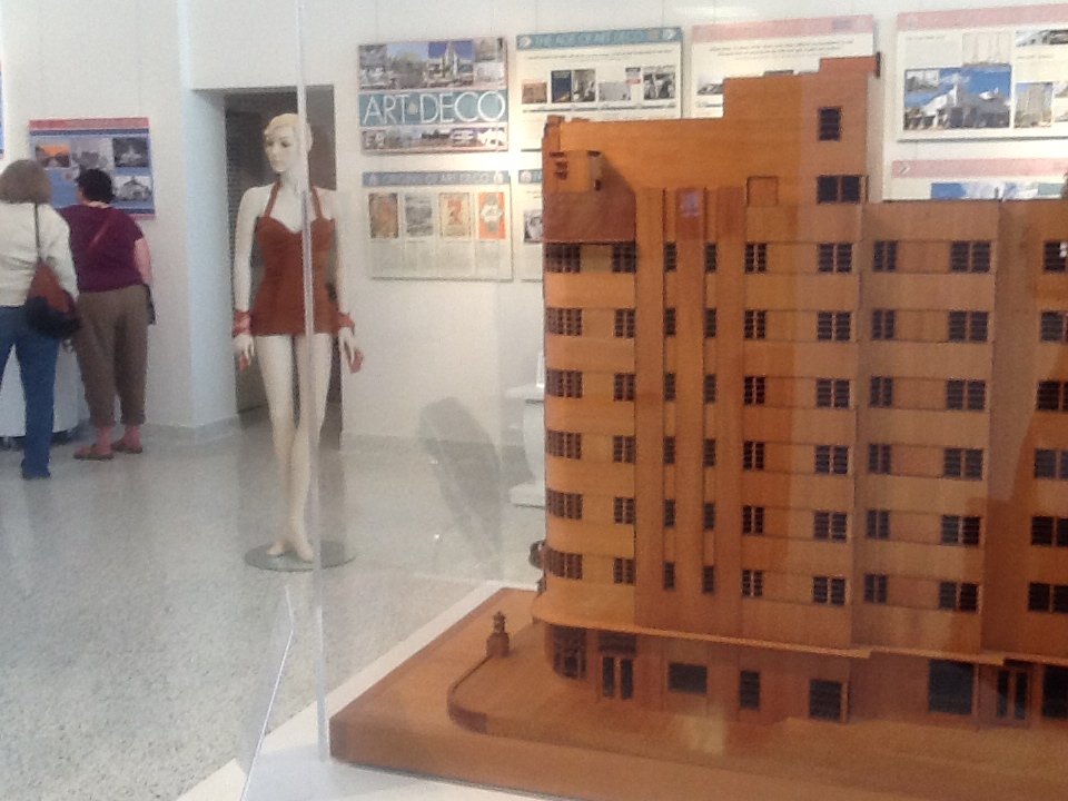 Art Deco Museum exhibition with model of the New Yorker Hotel ( demolished 1981).